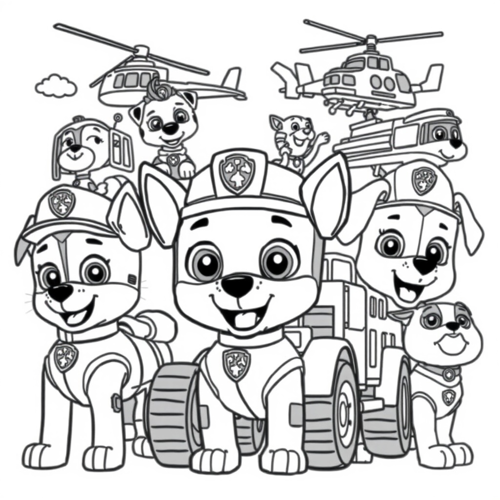 Libro para Colorear PAW Patrol