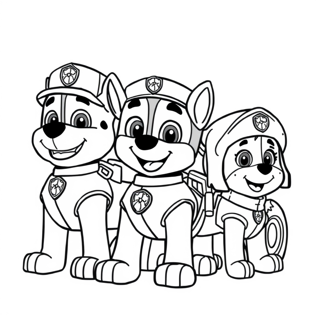 Libro para Colorear: Patrulla de Cachorros