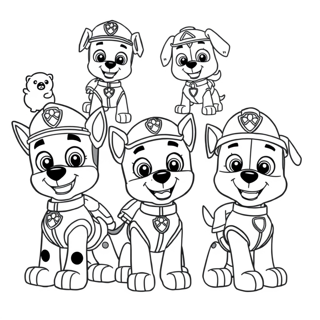 Libro para Colorear de PAW Patrol