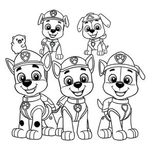 Libro para Colorear de PAW Patrol
