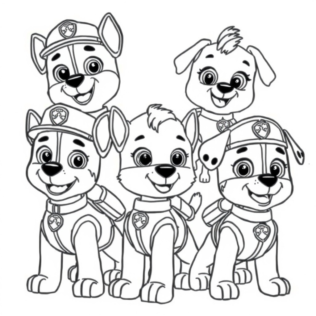 Patrulla Canina: Misiones de Colorear