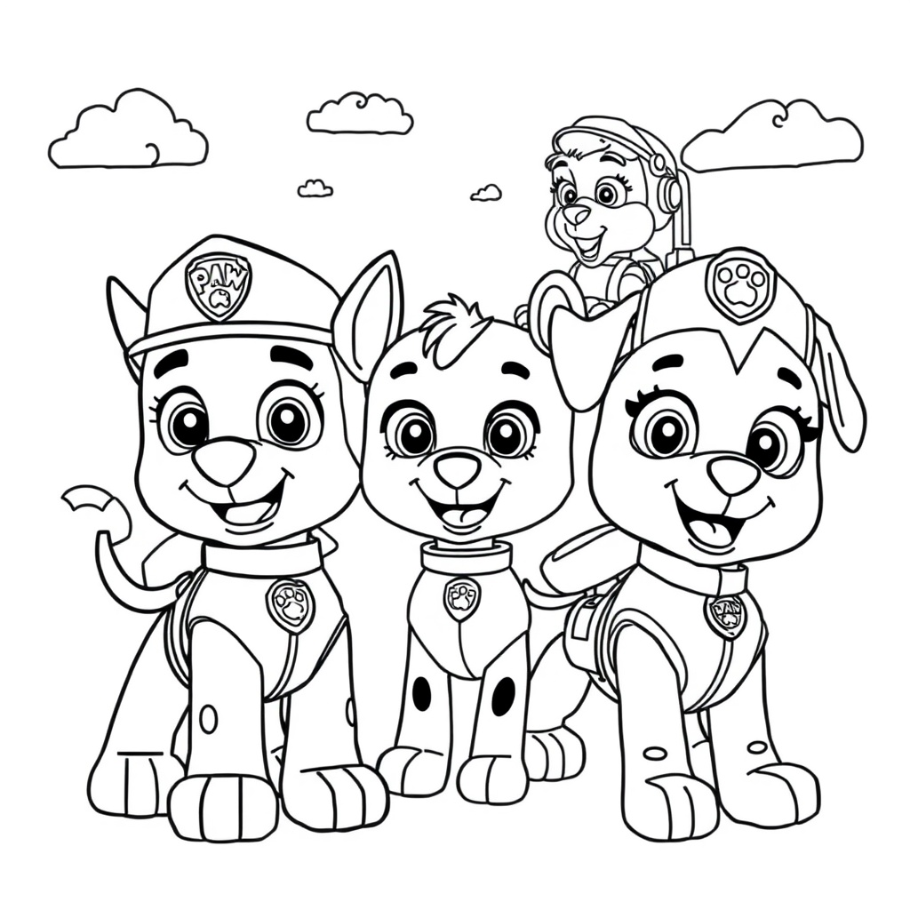 Libro para Colorear Patrulla Canina