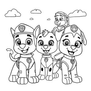 Kolorowanka Psi Patrol