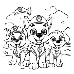 Libro para Colorear de Patrulla de Cachorros