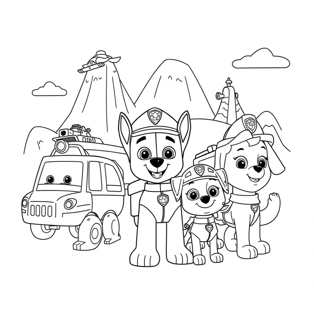 Kolorowanka Psi Patrol