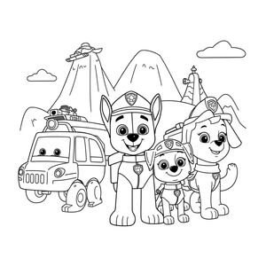 Libro para Colorear Patrulla Canina