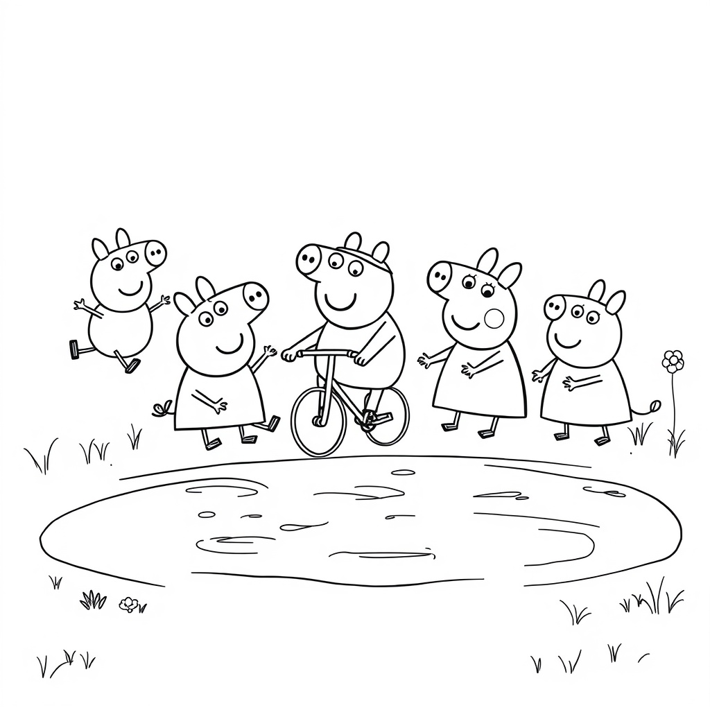 Libro para colorear Peppa Pig