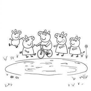 Libro para colorear Peppa Pig