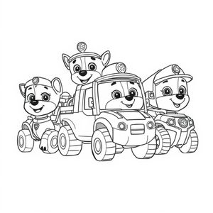Libro para Colorear: Patrulla Canina en Acción
