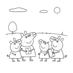 Libro para Colorear de Peppa Pig