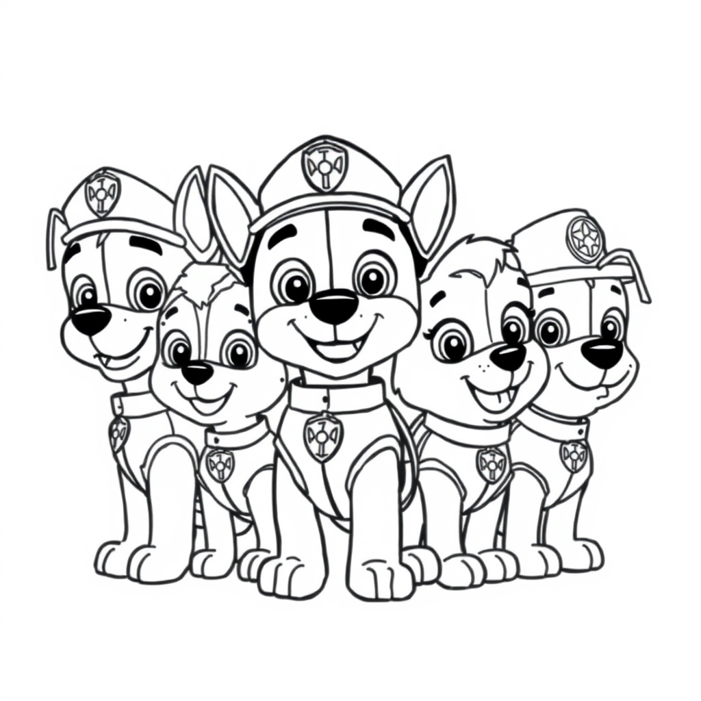 Libro para Colorear: Patrulla Canina