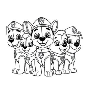 Libro para Colorear: Patrulla Canina