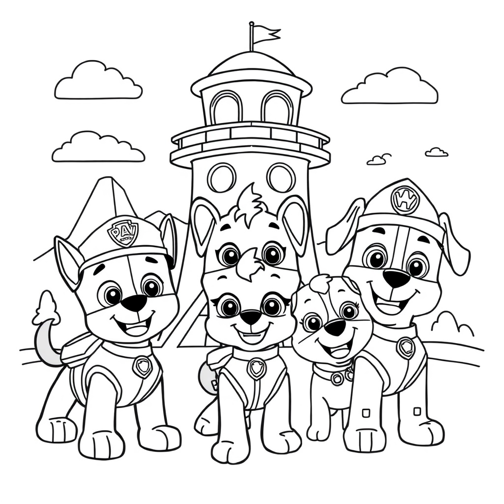 Libro de Colorear de Patrulla Canina