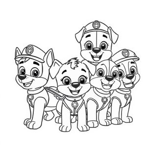 Kolorowanka Psi Patrol