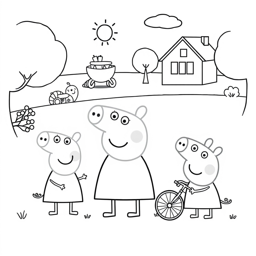 Libro de Colorear de Peppa Pig