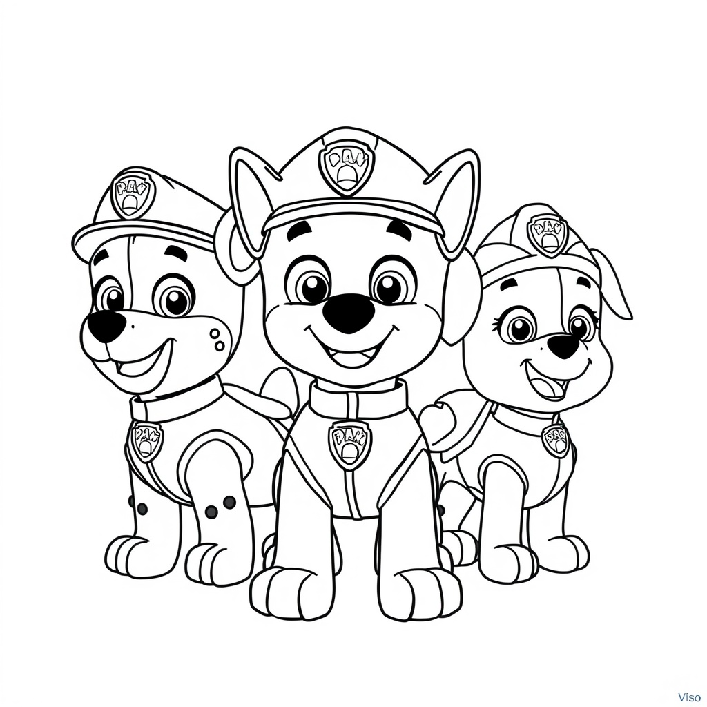 Libro para colorear de Patrulla de Cachorros