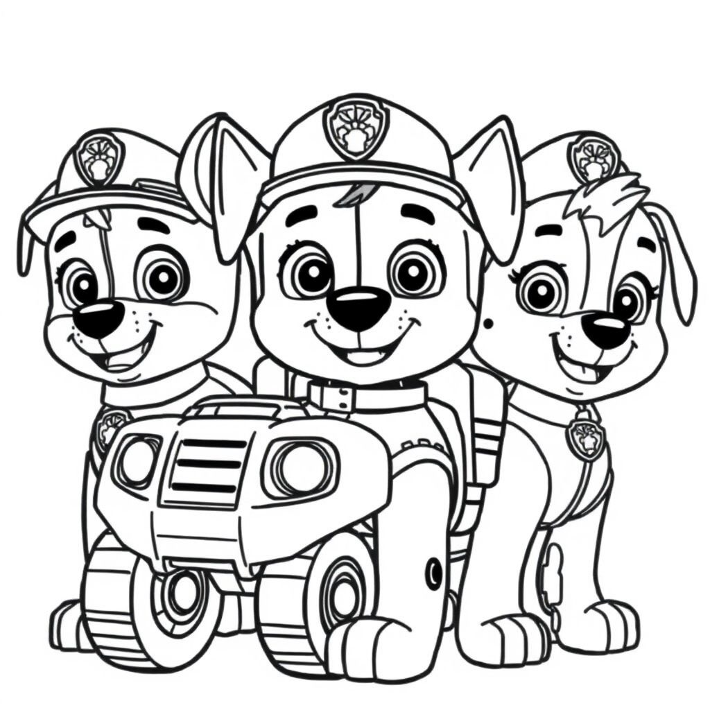 Libro para Colorear de La Patrulla Canina