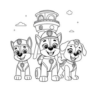 Libro para colorear de Patrulla de Cachorros