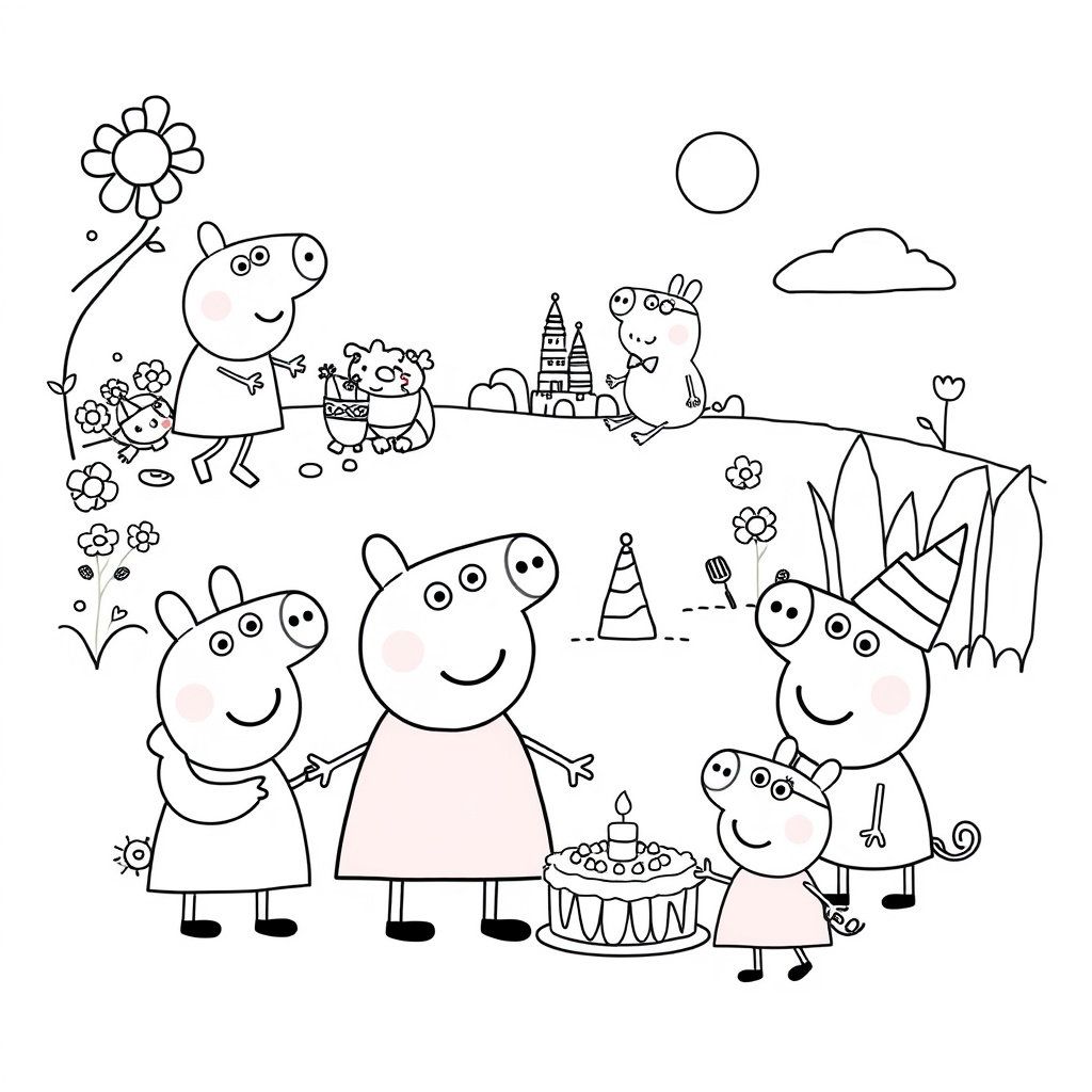 Libro de Colorear de Peppa Pig