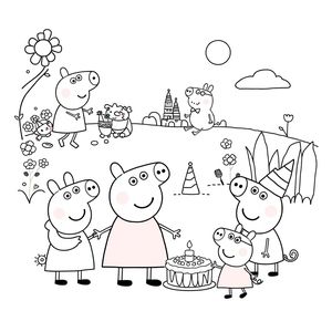 Libro de Colorear de Peppa Pig