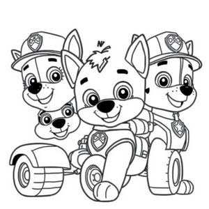 Libro para colorear de La Patrulla Canina