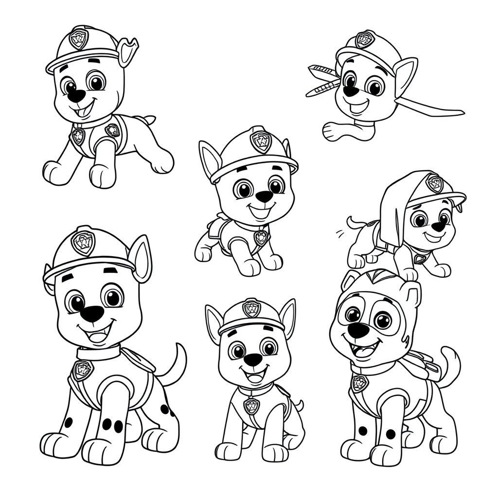 Psi Patrol: Kolorowanka Misji Ratunkowych