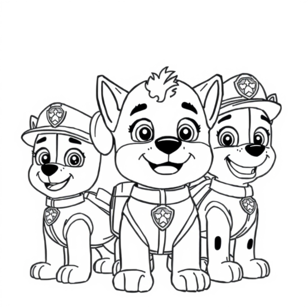 Libro para Colorear de Patrulla Canina