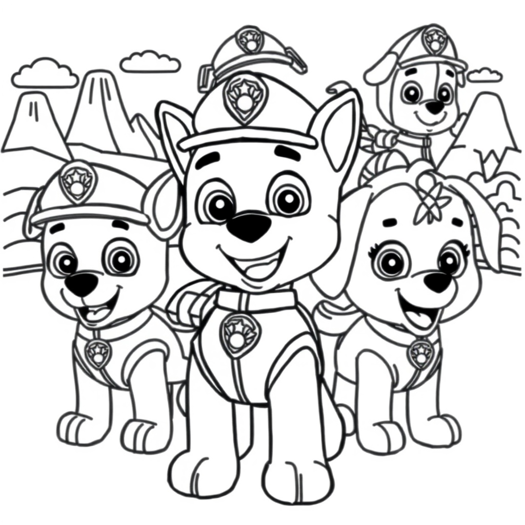 Libro para Colorear Patrulla Canina