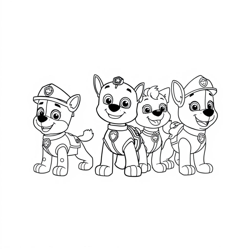 Libro para Colorear de Patrulla Canina