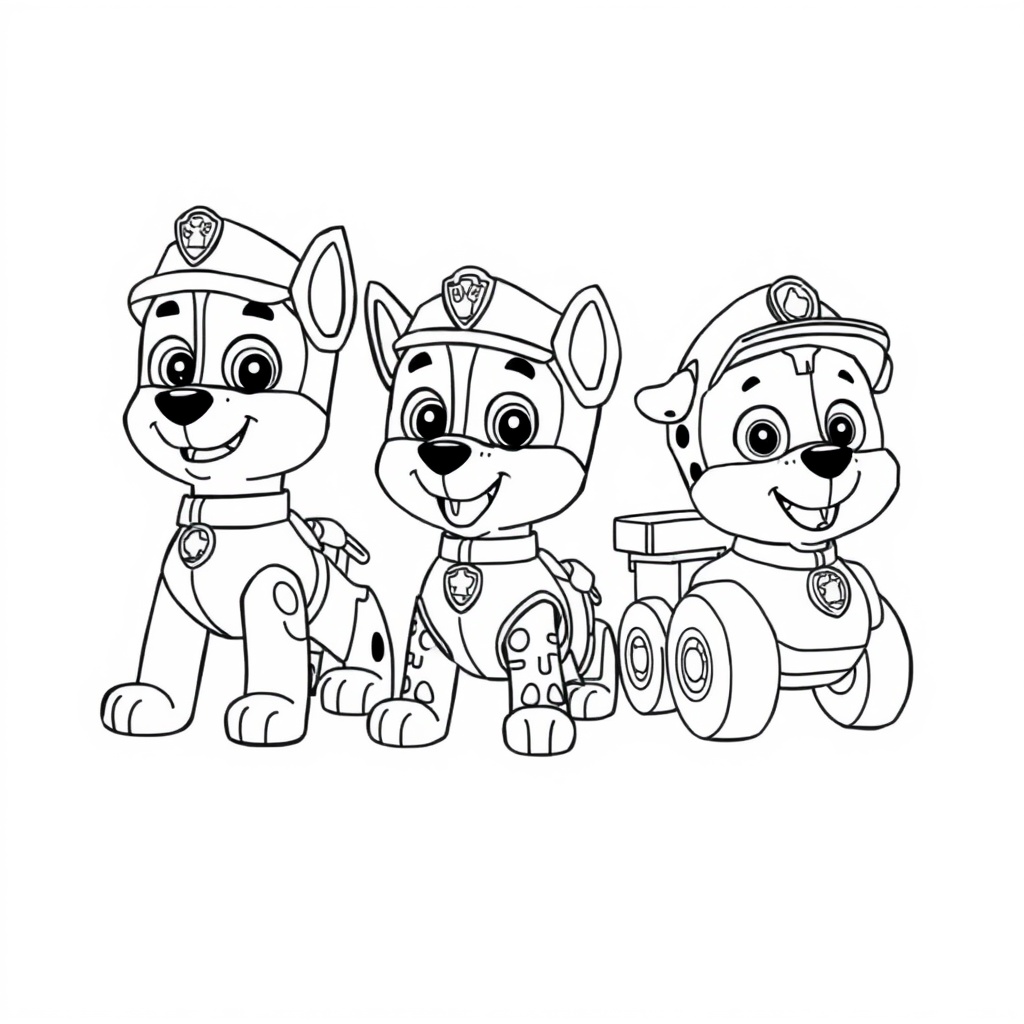 Libro de Colorear de Patrulla de Cachorros