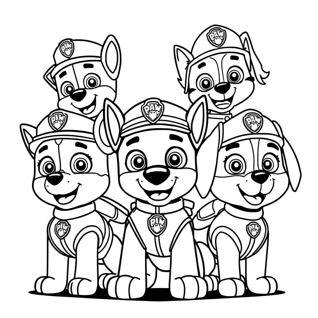 Libro de Colorear de Patrulla Canina