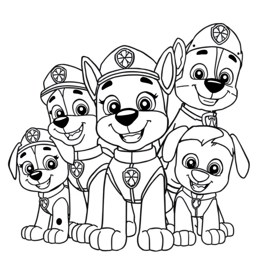 Libro para Colorear - Patrulla Canina