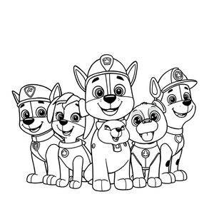 Kolorowanka Psi Patrol