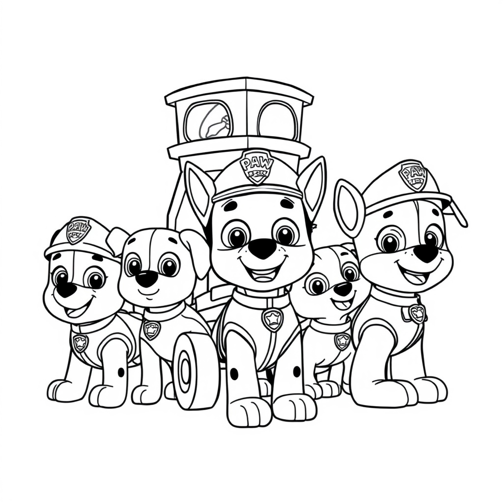 Libro para Colorear: Patrulla Canina - Misiones de Rescate