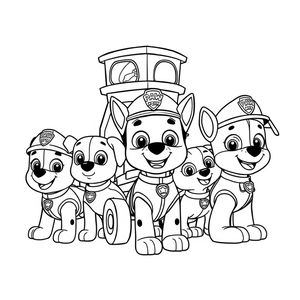 Libro para Colorear: Patrulla Canina - Misiones de Rescate