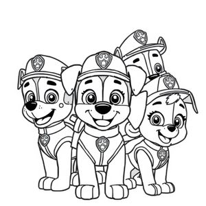 Kolorowanki z Psiego Patrolu