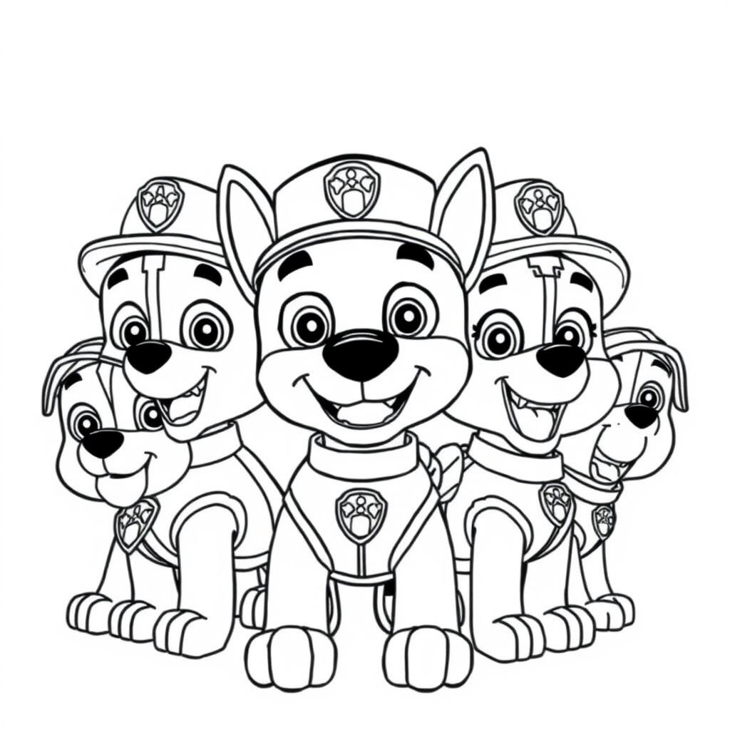 Libro para Colorear Patrulla Canina