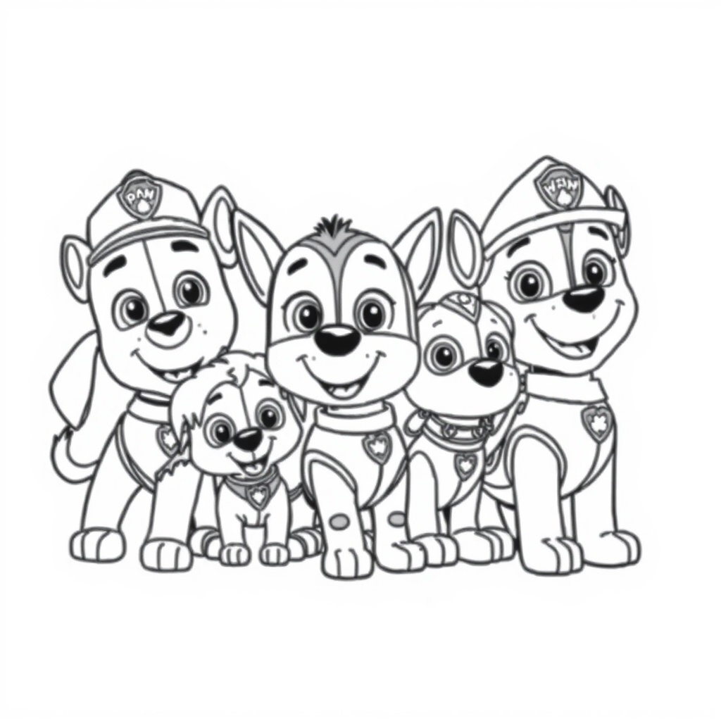 Libro para Colorear de La Patrulla Canina