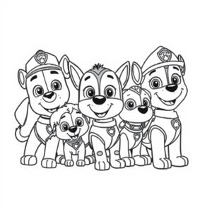Libro para Colorear de La Patrulla Canina