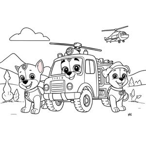 Libro para Colorear: Patrulla de Cachorros