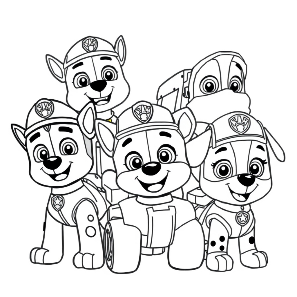 Libro para Colorear: Patrulla Canina