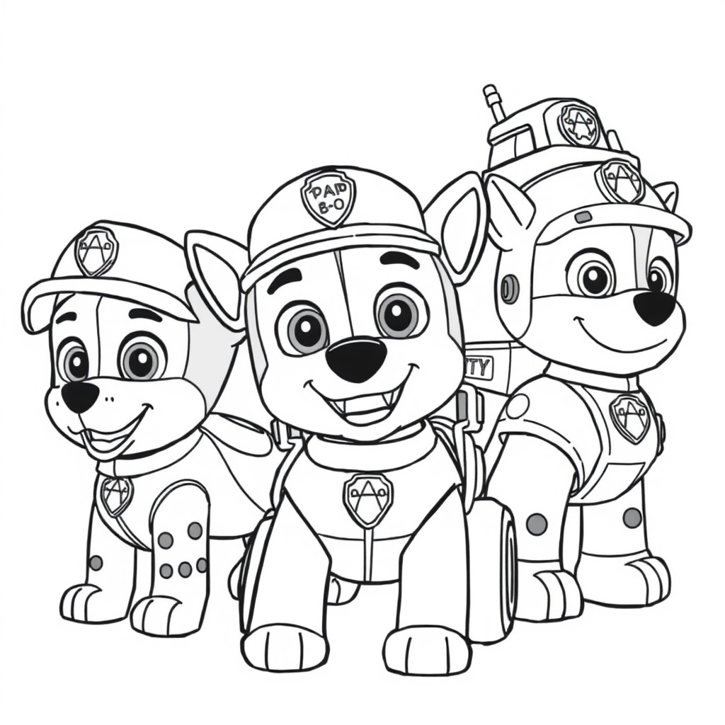 Libro para Colorear de la Patrulla Canina