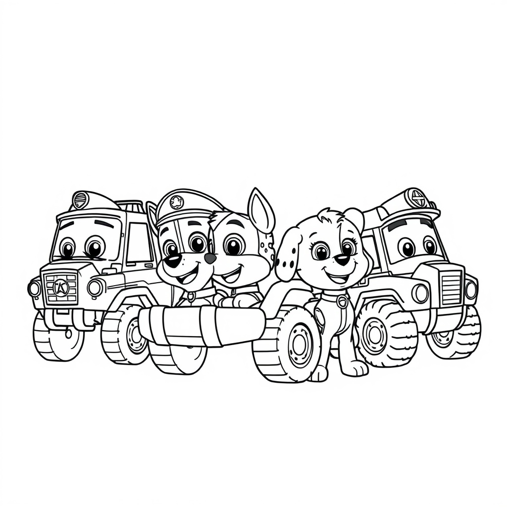 Libro para Colorear de Patrulla de Cachorros