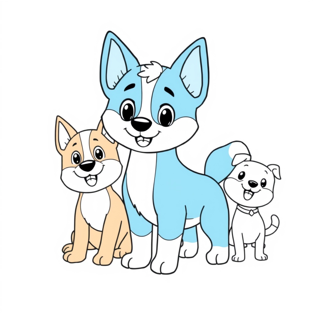 Libro de Colorear Bluey