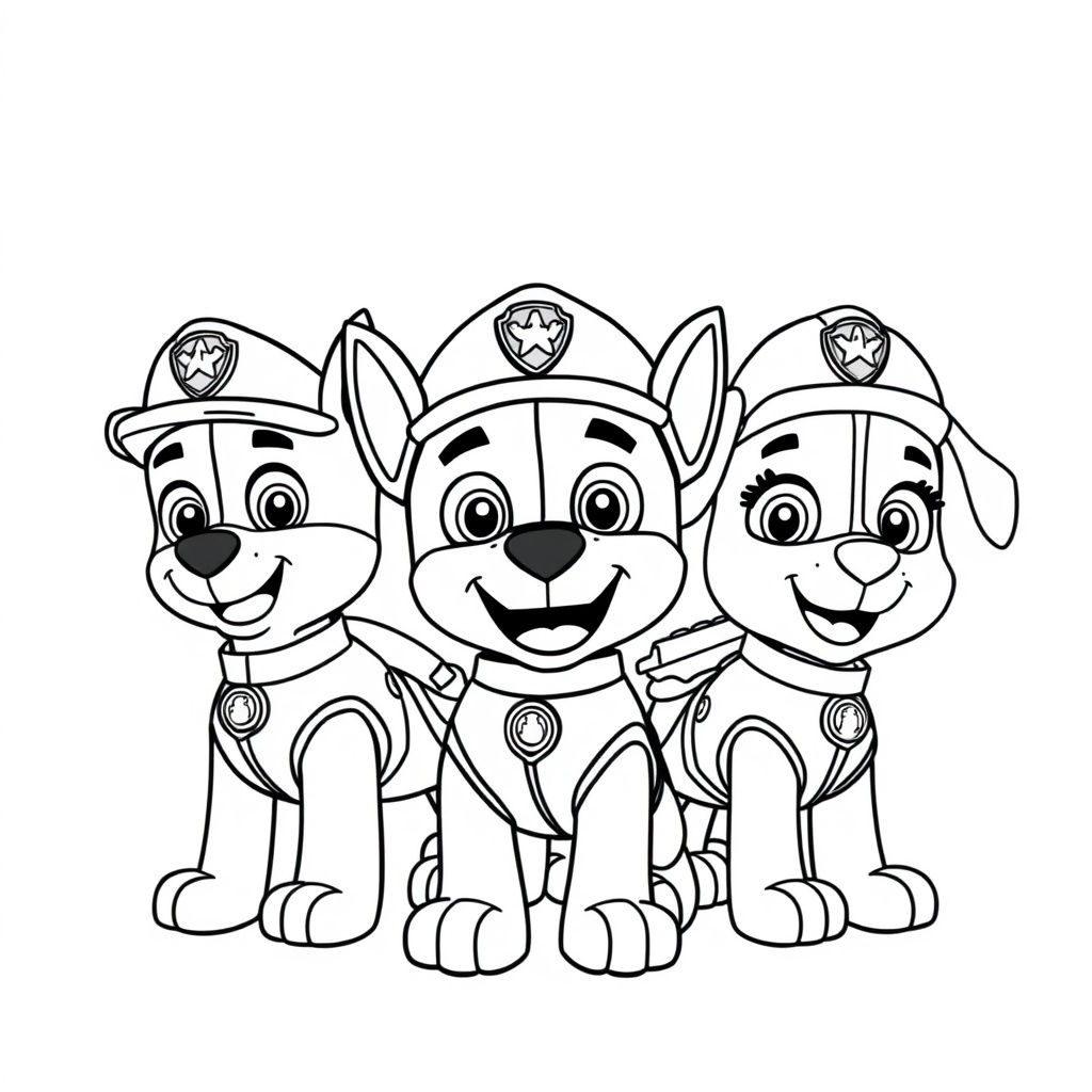 Libro para Colorear de Patrulla de Cachorros