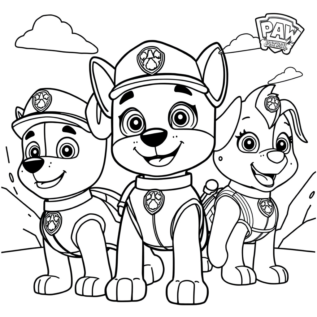 Psi Patrol: Misje do Pokolorowania