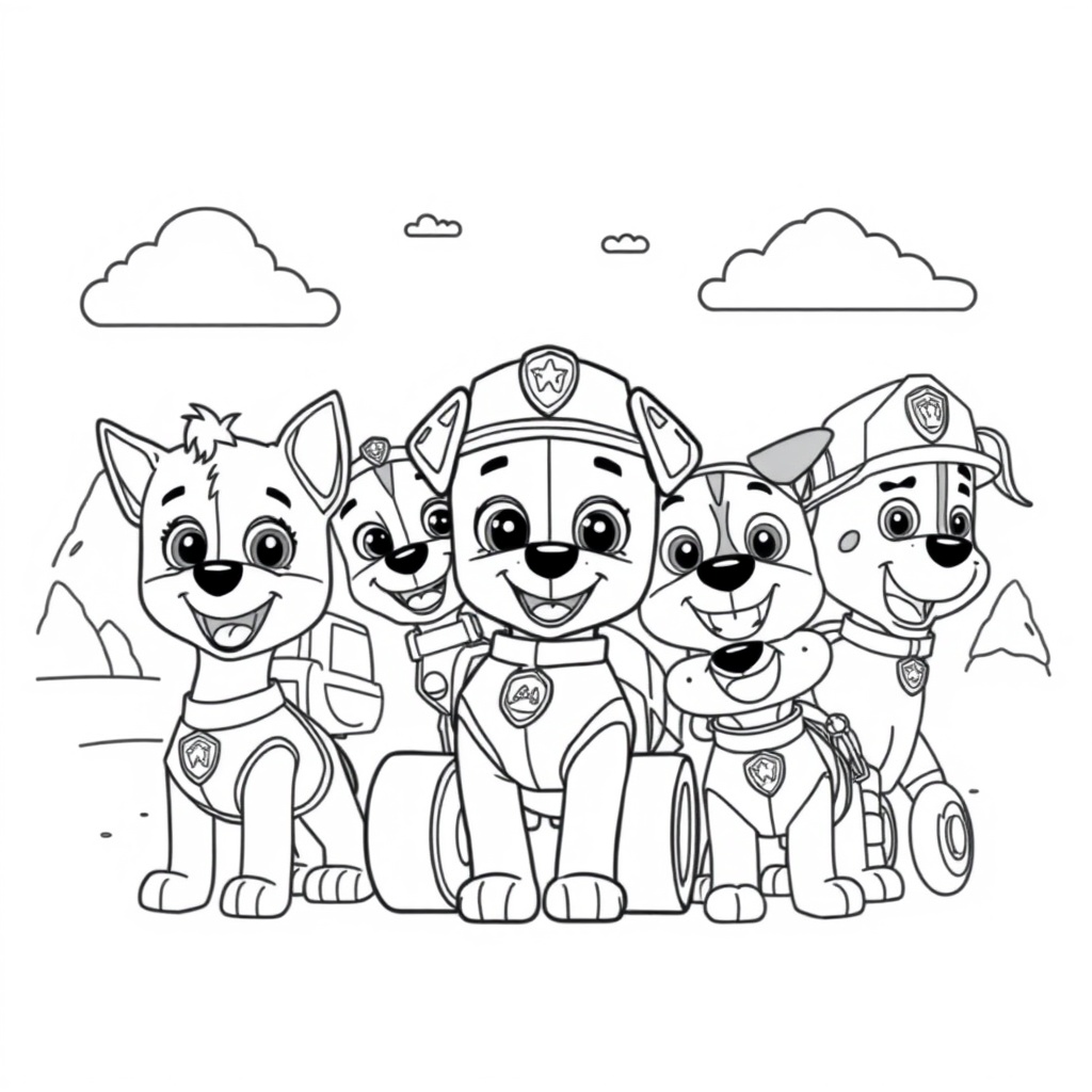 Kolorowanka Psi Patrol