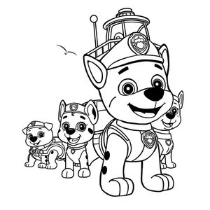 Libro para Colorear PAW Patrol: Equipo de Rescate