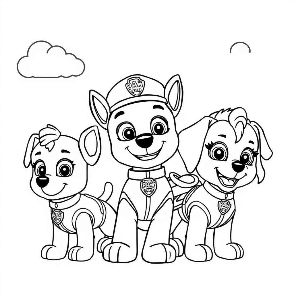 Libro para colorear PAW Patrol