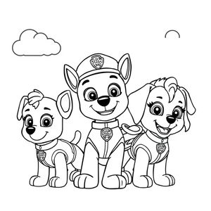 Libro para colorear PAW Patrol